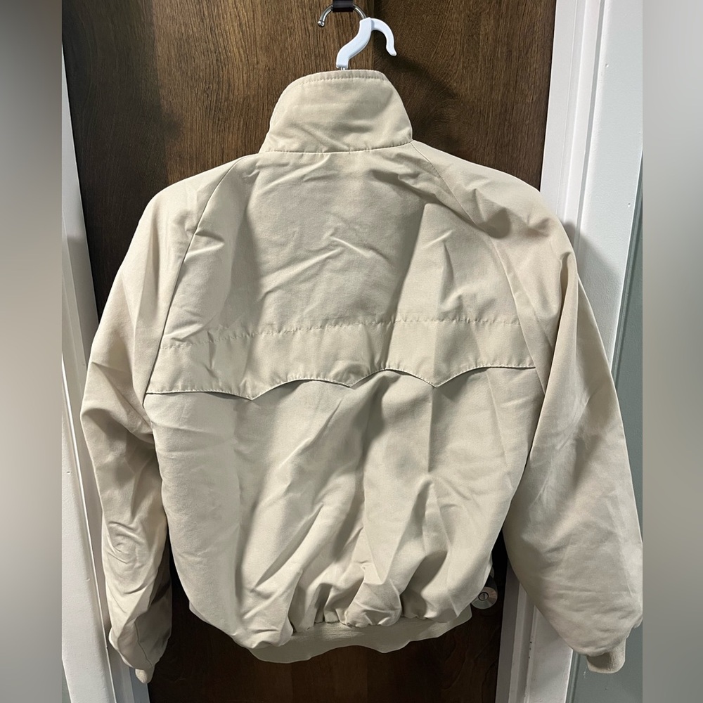 Saddlebrook Bomber Jacket Large Pockets Khaki Usa… - image 3